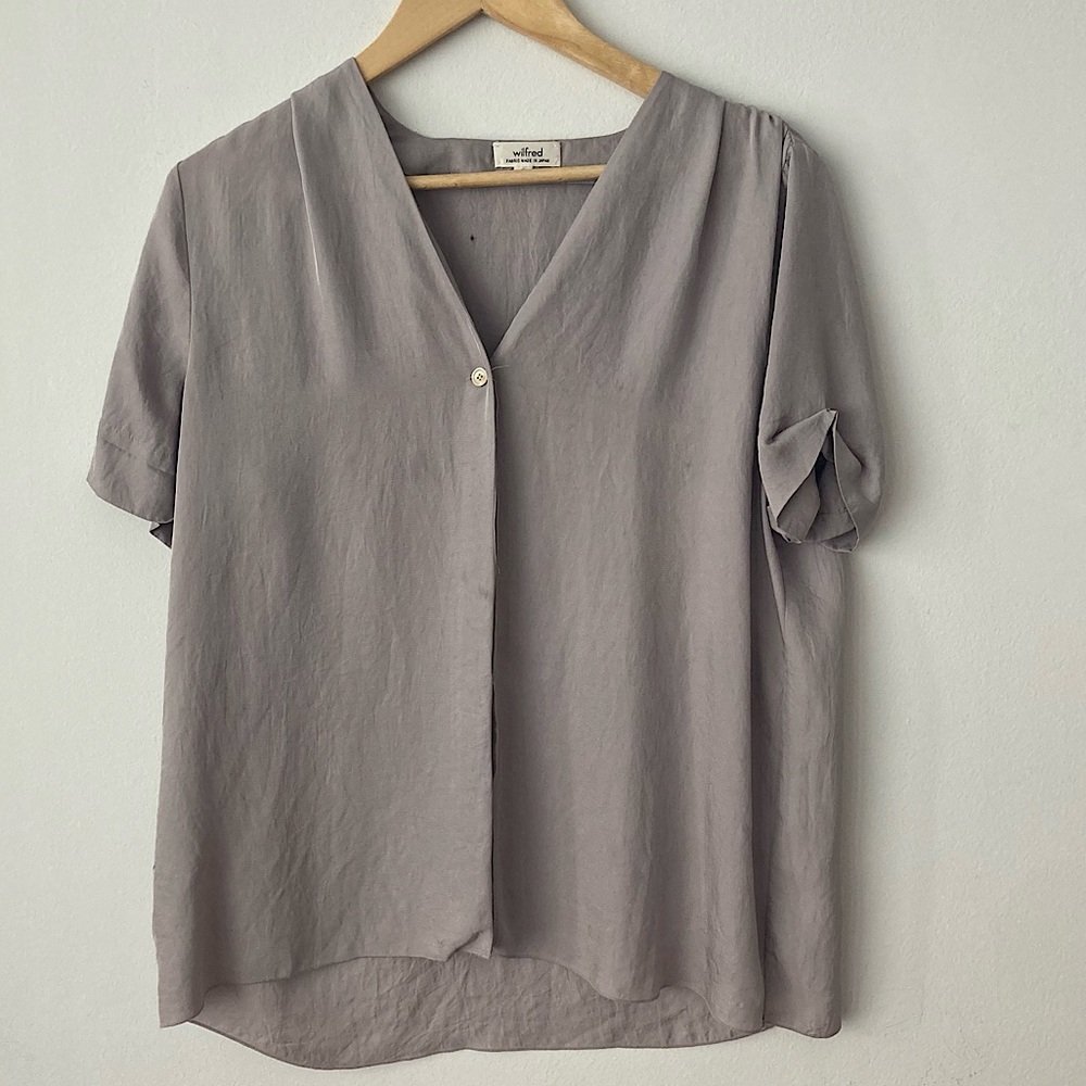 Lavender shortsleeved button down